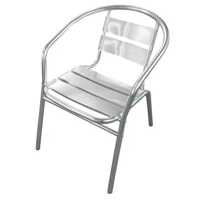 China Modern Folding Bistros Rocking Good Cafe Beach Sofa Aluminum Stacking Chair for sale