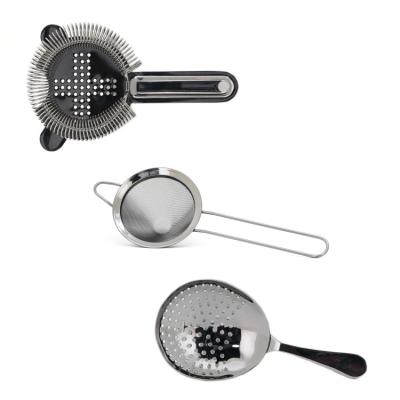 China Modern Bar Access Bar Cocktail Tool Custom Small Bar Strainer Fine Mesh Stainless Steel Strainer for sale