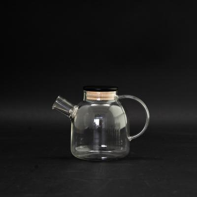 China Wholesale Sustainable Borosilicate Glass Heat Resistant Teapot for sale