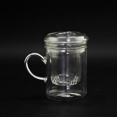 China Product Double Layer Blown Insulated Glass Tea Cup for sale