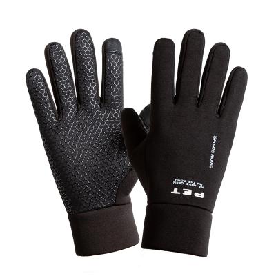 China Twill Anti Slip Touch Screen Waterproof Running Sports Racing Winter Windproof Cycling Gloves for sale