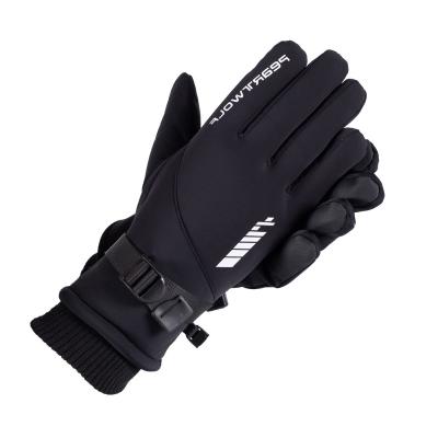 China TWILL Ski Gloves Mens Winter Warm Bikerswinter Touchscreen Cotton Padded Gloves for sale