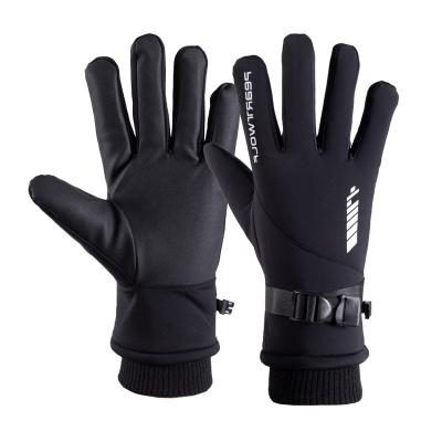 China Twill Touch Screen Winter Warm Anorak Skiing Custom Logo Bicycle Gloves for sale