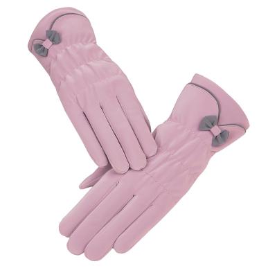 China TWILL Winter Ladies Warm And Fashionable Touch Training Gloves Windproof for sale