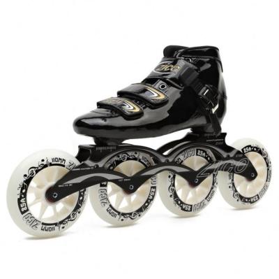 China PVC carbon fiber roller skate wheel shoes street racing skate shoes speed skate fashion design shoes for sale