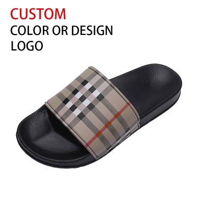 China Fashion Trend Men's Sandals Sports Sublimation Shoes Heat Transfer Empty Slide Sandals Slippers Men's Sublimation Slipper for sale