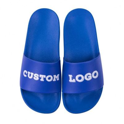 China OEM Lightweight Custom Black Slides Shoes Sandal PVC, Custom Logo Slippers Men Plain Blank Slide Sandal, Custom Logo Slide Sandal Slippers for sale