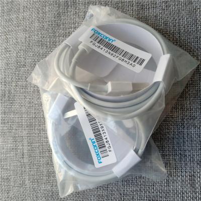 China Foxconn 8IC 6ft 2m IPhone Charger Cable USB E75 White Color for sale