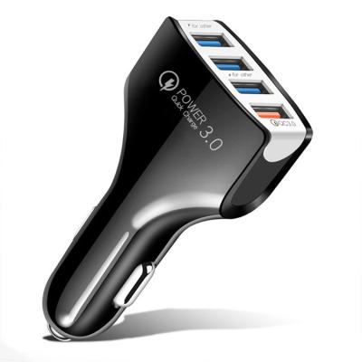 Chine 4 entrave du chargeur un de voiture de téléphone portable d'USB QC3.0 quatre 12V - 24V à vendre