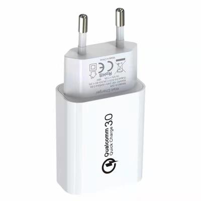 China 3A 18W USB Wall Fast Mobile Phone Charger QC3.0 EU / US Plug for sale