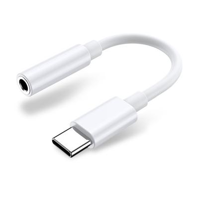 China 90mm AUX 3.5mm Audio Cable Female Convertor Jack USB Type C Earphone Adapter for sale