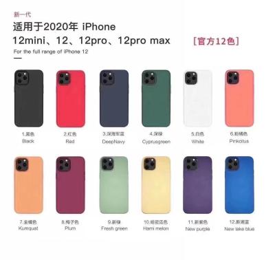 China Cajas magnéticas líquidas del silicón del teléfono móvil a prueba de choques para Iphone 12 favorables máximos en venta