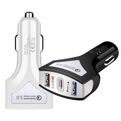 China QC3.0 de Stop van de de Autolader 20W van USB van de typec 3 Haven binnen voor Mobiele Telefoon Te koop