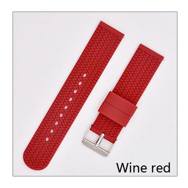 China Smart Wrist Silicone Watch Strap Flat Head Anti Sweat 18mm 20mm 22mm 24mm for sale