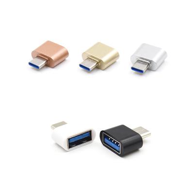 China El tipo adaptador/USB C de la aleación de aluminio de C OTG al convertidor del USB 3,0 enchufa en venta