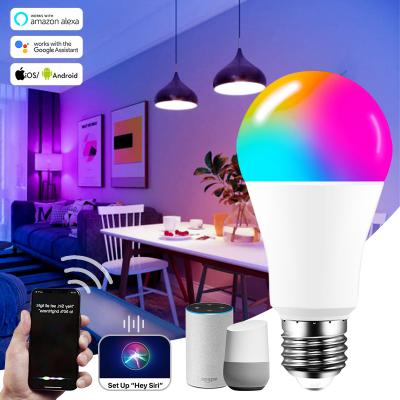 China Factory Low Price A60 A70 Wifi TUYA APP Dimmable CCT RGB Residential Adjustable Colorful Lamp 9W Alexa Light Bulbs LED for sale