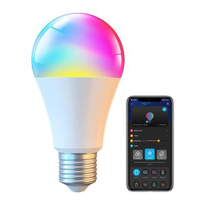 China Indoor Amazon Alexa Google Home IFTT Tuya Wifi RGB Color Changing Cheap Smart LED Lamp E27 B22 A19 Light Bulbs for sale