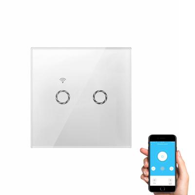 China TUYA WIFI Smart Touch Wall Touch Switch, Panel Touch Wall Glass Switch for sale