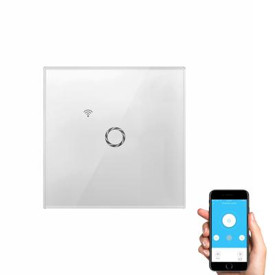 China Smart Touch WIFI Wall Switches , Glass Touch Panel Wall Switch Panel for sale