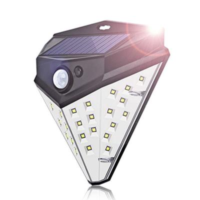 China Waterproof + Hot Sale 4 Sides IP65 Waterproof PIR Motion Sensor Solar Light Amazon Solar LED Wall Lamp Lights Outdoor Garden for sale