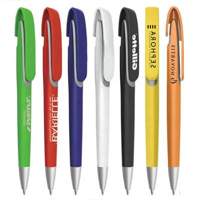 China Promotional Cheap Price Pen Plastic Press Type Ballpoint Pen Sublimation Pen With Company Logo Promotion for sale