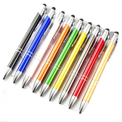 China Factory Sale Promotional Pen Directly Logo Touch Screen Stylus Pen Metal Ball Custom Ballpoint Pen for sale