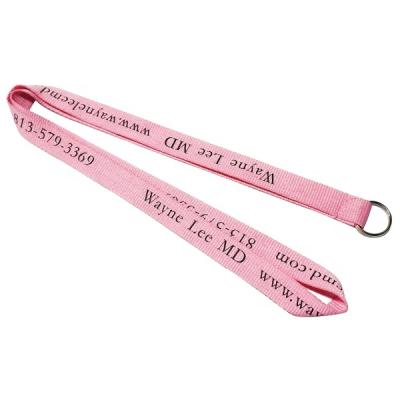 China Advertising / Promotion Gifts / Reading Metal Ring Lanyard Slot To Keep Your Badge Or Keys In Hand With Silkscreen Imprint Logo for sale