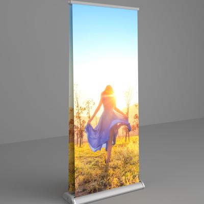 China Fashion Custom Aluminum Flex Banner Stand Roll Up Indoor Advertising for sale