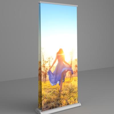 China 2020 New Fashion Portable Advertising Wide Base Aluminum Roll Up Banner Stand for sale