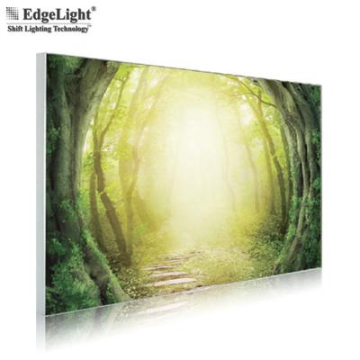 China Shopping Mall China Factory Cloth Advertising Wall Mount Canvas Light Display Box Slim Frame for sale