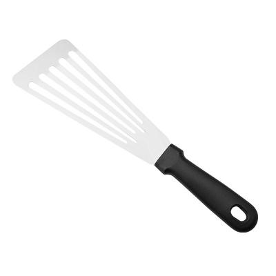 China Sustainable Multifunctional Cooking Shovel Frying Notched Turner Stainless Steel Fish Steak Spatula for sale