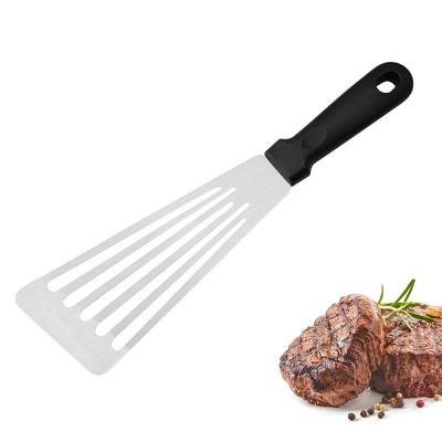 China Sustainable Stainless Steel Slotted Turner Fish Spatula Steak Frying Kitchen Spatula for sale