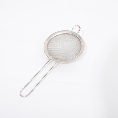 China Kitchen Tool Stainless Steel Flour Viable Sifter Mesh Colander Filter Mesh Strainer for sale