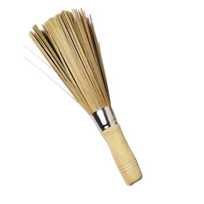 China Viable Kitchen Instruments Pot Field Wok Brush Kitchen Pot Scrubber Cleaning Bamboo Brush for sale