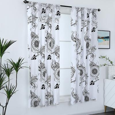 China Blackout 2022 Hot Selling Polyester Fabric Lantern Pattern Blackout Blackout New Style 100% White Curtains Hot Modern Fabric Window For Living Room for sale