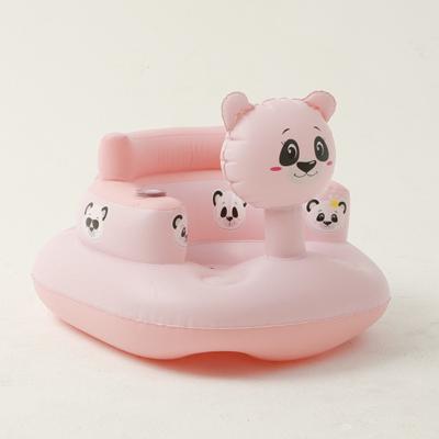 China Traditional Portable Baby Kids Learning Seat Bath Chair Inflatable PVC Sofa Shower Stool For Playing Bathing Living Room Consumption for sale