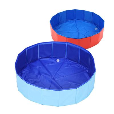 China Outdoor Indoor Plastic Pet Dog Bath Tub Water Tub Ball Pool Dog Swimming Pool Portable Foldable Pet Swimming Pool for sale