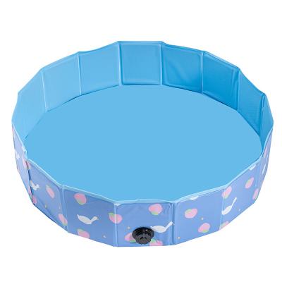 China Child Portable Collapsible Dog Pool Ball Water Dog Pool PVC Collapsible Pet Bathing Tub for Dogs Cats Kids Baby Portable Play Pools for sale