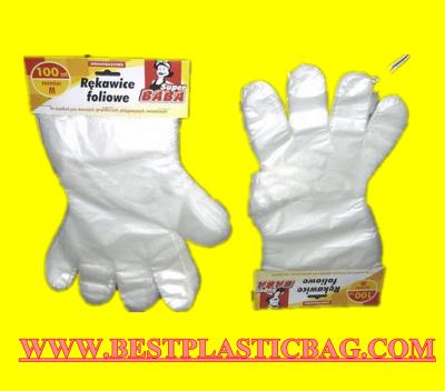 China disposable transparent gloves disposable polyethylene gloves disposable poly gloves for sale