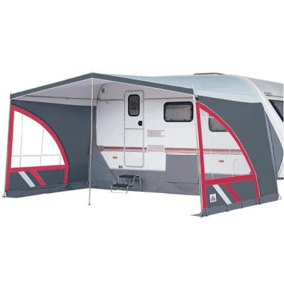 China 4*3M Large seasonal Caravan Porch Awnings PE Mudwall Caravan Tent for sale