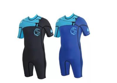 China Blauwe Lycra-Brandings Onbesuisde Wacht, 2mm Nylon Wetsuit Azuurblauwe Zeilslijtage Te koop