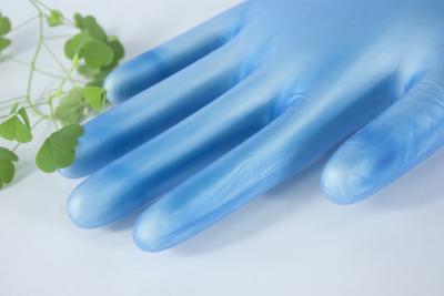 Chine 3,5 gants décelables de vinyle en métal de mil ont perlé la poly résine de pâte de chlorure de vinyle de manchette à vendre