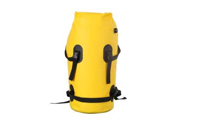 China Saco multifuncional inflable impermeable amarillo del bolso seco del PVC de los bolsos secos en venta