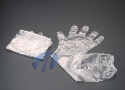 China High Density Disposable PE Gloves Non-Sterile Transparent For Pet Care for sale