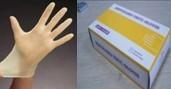 China non-sterile synthetic vinyl examination gloves for sale