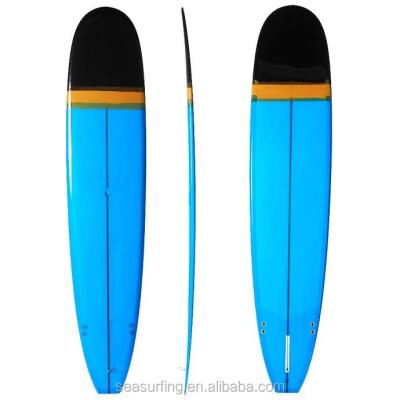 China size 7'6-9'8 solid throw longboard stand up paddle board inflatable customized for sale