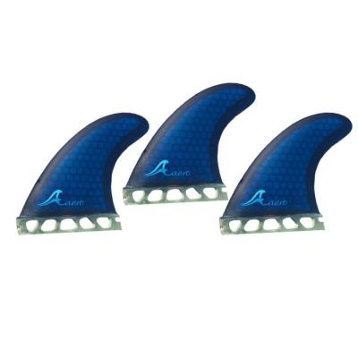 China New Year New Year Honeycomb+bamboo/wood Green Honeycomb Fins Future Launch Half Carbon Base Fins On The Surf for sale