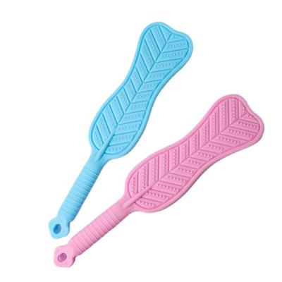 China Body Pat Stick Handheld Self Massage Tools Banana leaves Meridian Shot for Body Neck Back Shoulder Massager Hammer for sale