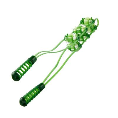 China Body Massage Wheel Handheld Massager Back Manual Roller Massager Strip Dredge Pull Neck Shoulder Back Roller Massager for sale