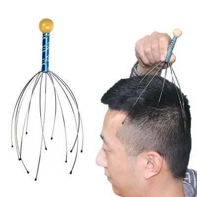 China Health Care wholesale Scalp Massager for Stress Relief, Head Body Relaxing Octopus Handheld Head Massager for sale